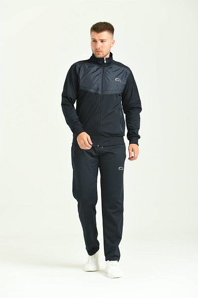 Cramp Spor Ανδρική αθλητική φόρμα Navy Blue Diver με λεπτομέρεια αλεξίπτωτου στο στήθος