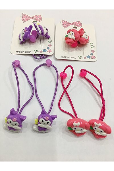 NEW HİLL 2 perechi de agrafe de cauciuc pentru păr pentru copii