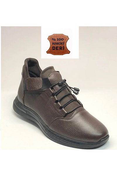 Çobanoğlu Çbn Brown Men's Boots Genuine Leather Orthopedics