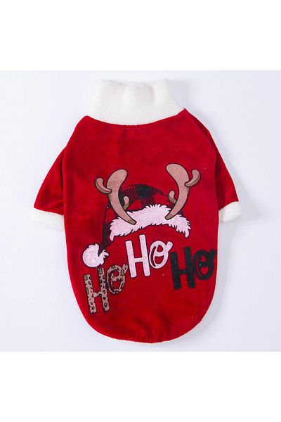 Pawstar Christmas Slogan Small And Medium Breed Dog Sweati Dog Outfit