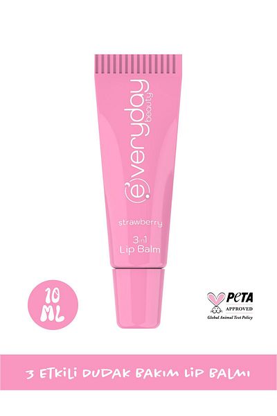 Everyday Beauty Strawberry 3 in 1 - Lip Balm*24 Animal Watch