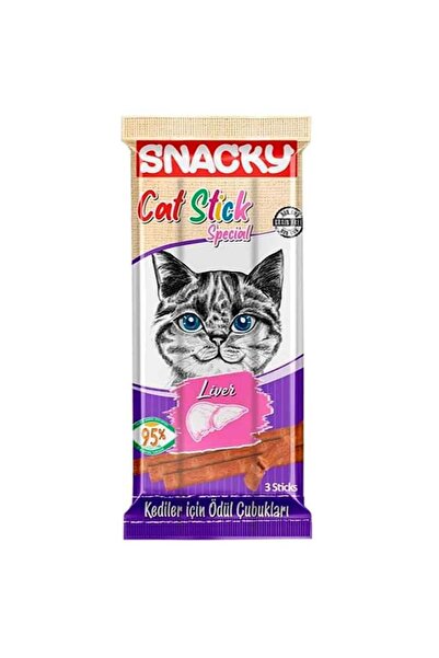 Snacky PATİLİ MARKET Ciğerli Stick Kedi Ödülü 3 X 5 gr