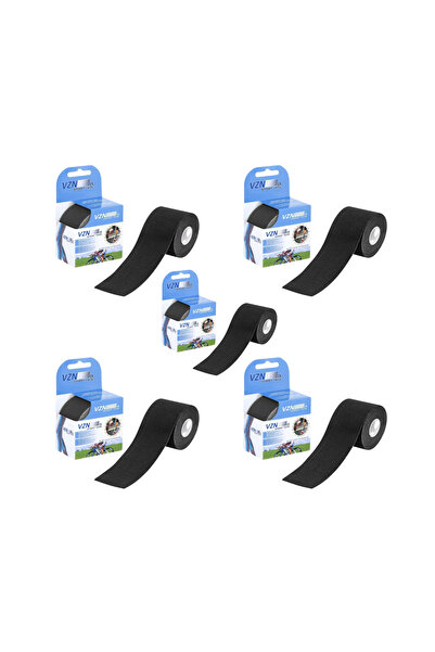 VZN Sport Tape Siyah Renk Kinezyo Sporcu Bandı Ağrı Bandı 5 Metre X 5 Cm ( 5 ...