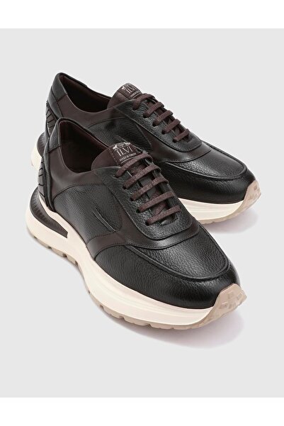 İLVİ Fonseca Hakiki Floter Deri Erkek Kahverengi Spor Ayakkabı