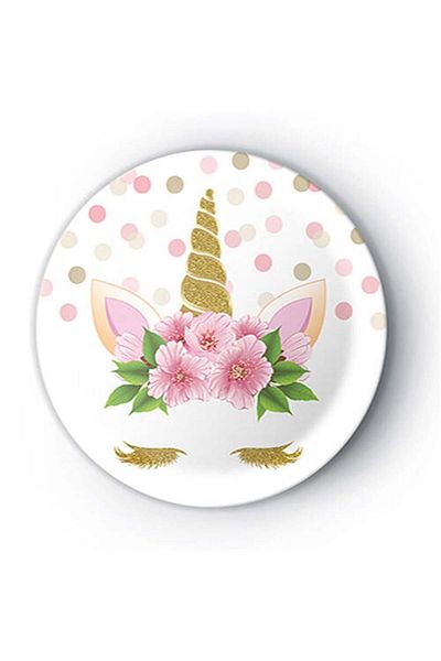 My Paper Craft Set of 8 Unicorn Plates and Glasses