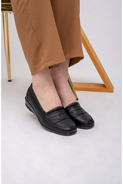 The Dilmach Tam Ortopedik Hakiki Deri Iç Taban Topuk Dikenine Özel Topuk Büyük Numara Anne Ayakkabı