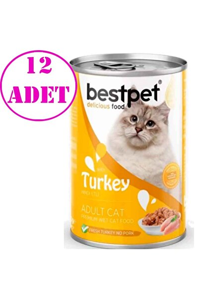 Bestpet Best Pet Hindi Etli Yetişkin Kedi Konservesi 400 Gr 12 Ad