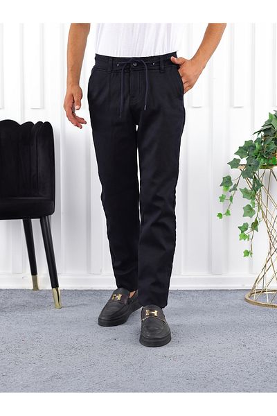 LOOKS KİDS Boys' Winter School Pants with Fleece Inside and Elastic Waist