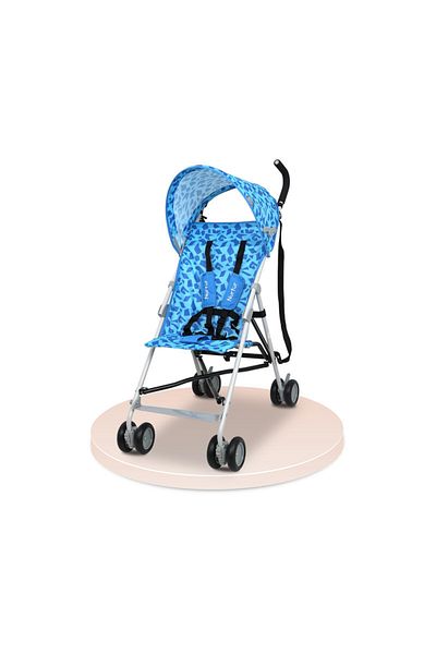 Nurtur Rex Convenience Infant Buggy Stroller, Lightweight Alloy Frame, Compact Fold, 6-36m, Blue