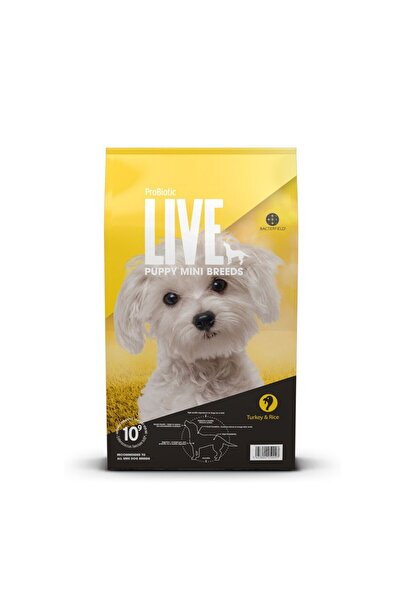 Probiotic Live Turkey and Rice Mini Breeds Dry Puppy Food - 2 Kg