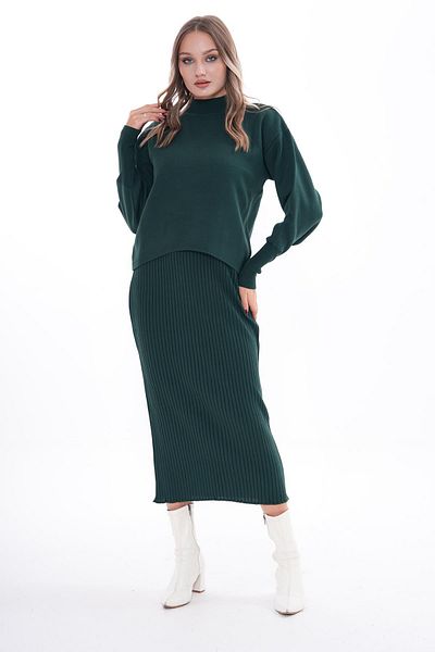 ŞİMAL Knitwear Women's Knitted Double Set - 245021