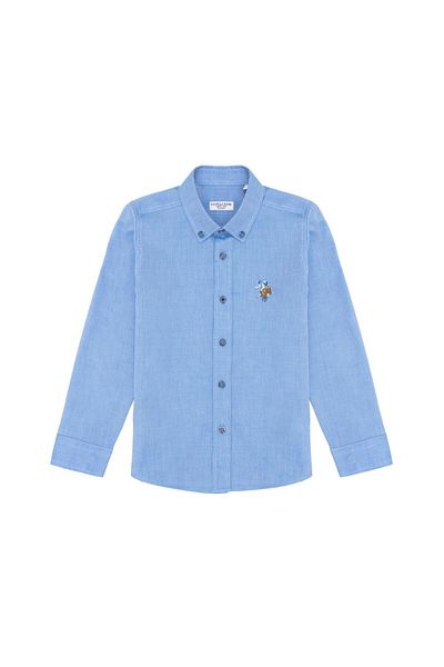 U.S. Polo Assn. Cămașă de bază cu mânecă lungă pentru băiat 1571808