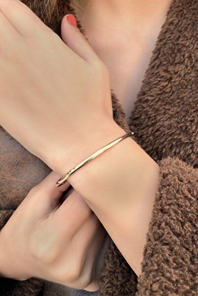 Altınaşkı Bombeli Taşsız Altın Bilezik