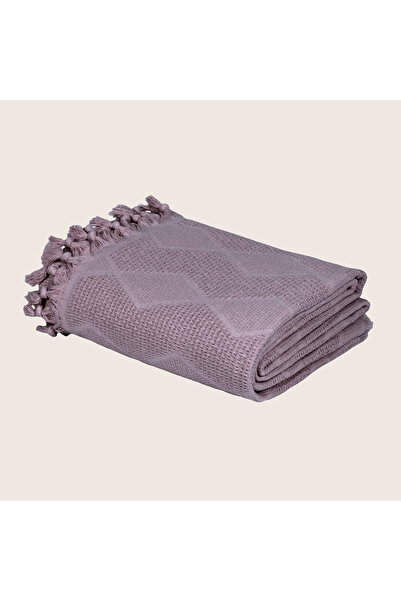 DONATEV Double Purple Jacquard Pattern Cotton Pique 220X240 cm / 4 Seasons