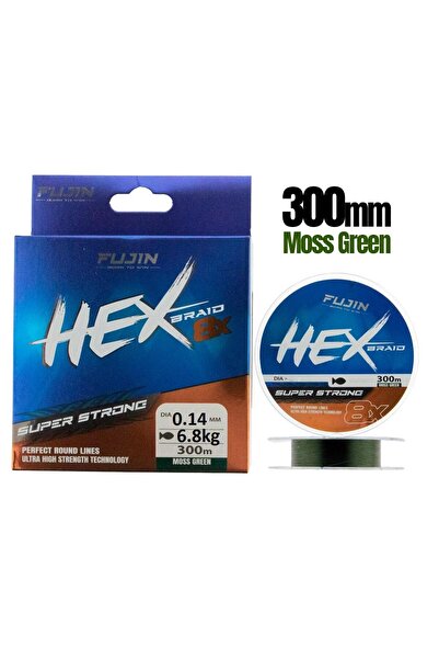 Fujin Yeni Hex 8x 0.14mm 300mt Moss Green İp Misina