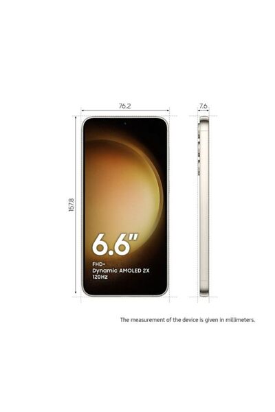 Samsung Galaxy S23Plus 5G | 8GB-512GB | Cream Color | 6.6 Inch | Dual Sim | SMS916BZECMEAW