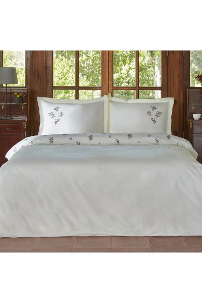 Karaca Home Set cuvertură dublă albă Venice