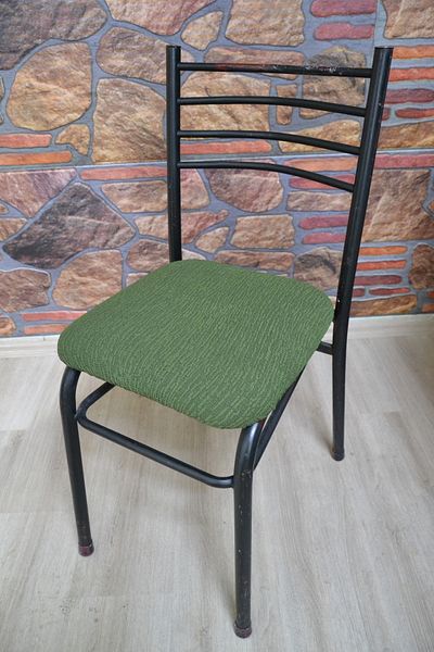 COVER TEKSTİL Καρέκλες 4 τεμαχίων σε χρώμα σιδήρου - Κάλυμμα και ύφασμα ζακάρ