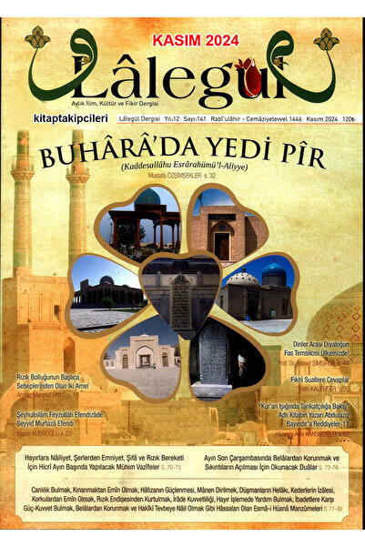 kitaptakipcileri Lalegül Dergisi Kasım 2024 Cübbeli Ahmet Hoca Buharada 7 Pir Hafızayı Güçlendirme Kasidei Dimyatiyye