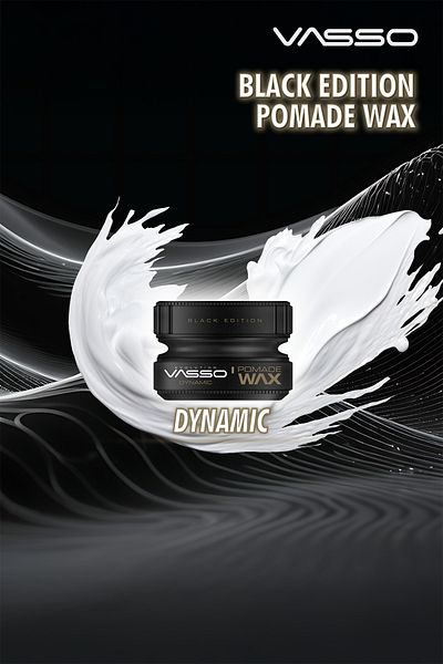 Vasso Men 24 Hour Super Hold and Effective Wet Look Wax - Vasso Dynamic Pomade Wax 150 ml