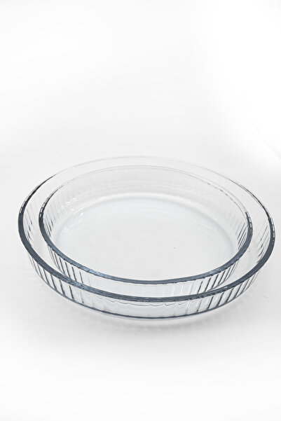 Masterchef Profesyonel Fırın Kabı - Ikili Cam Tepsi Seti