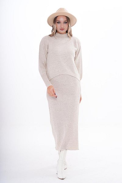 ŞİMAL Knitwear Women's Knitted Double Set - 245021
