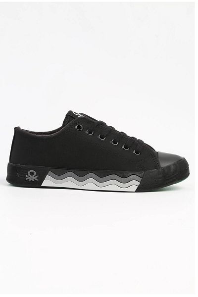 Benetton Bn-31048 Women's Black Sneakers