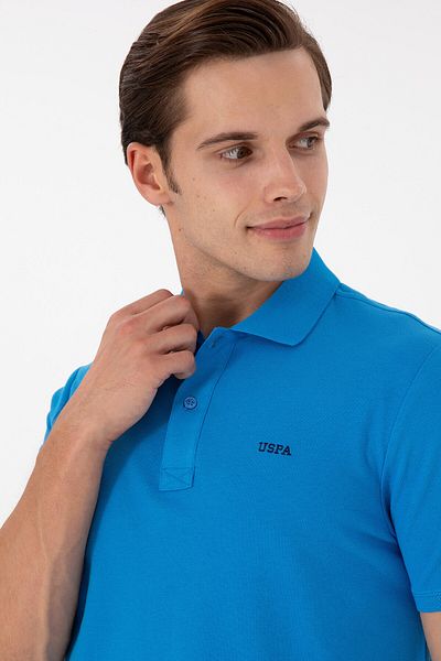 U.S. Polo Assn. Tricou Saks Basic pentru bărbați, cu guler polo, cu croiala normală 50284641 -vr045