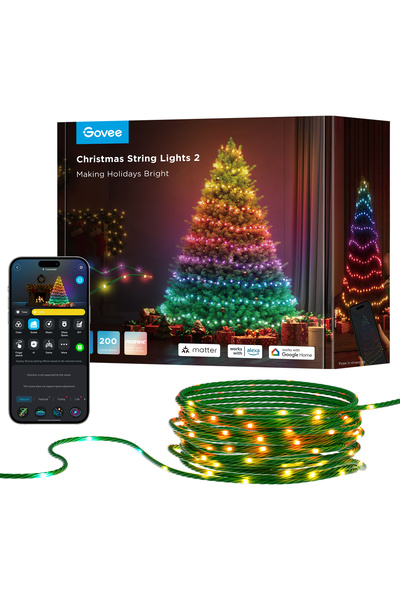 Govee Yılbaşı Ağacı Aydınlatması 2 H70c4341 Matter, Alexa, Google Asst. Deste...