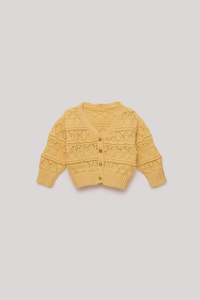 GB Baby Bg Store Baby Girl Yellow Cardigan