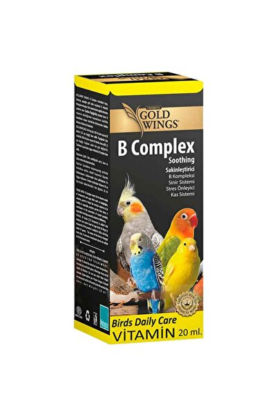 Gold Wings Premium Gold Wings B Complex Vitamin Kuşlar İçin Stres Önleyici 20 ml