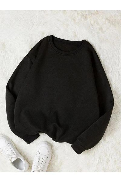 blackbonds Unisex Μαύρο Oversize φούτερ
