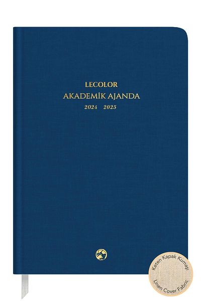 Le Color Linen Academic Agenda Limited Edition 17X24 Hardcover 24/25 Blue