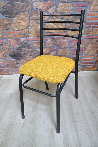 COVER TEKSTİL Καρέκλες 4 τεμαχίων σε χρώμα σιδήρου - Κάλυμμα και ύφασμα ζακάρ