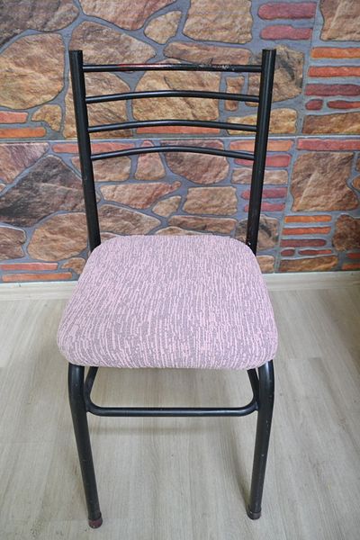 COVER TEKSTİL Καρέκλες 4 τεμαχίων σε χρώμα σιδήρου - Κάλυμμα και ύφασμα ζακάρ