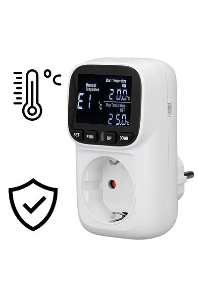 Powermaster Pm-24909 Digital Thermostat Temperature Controller Socket (with 2 Meters Probe)