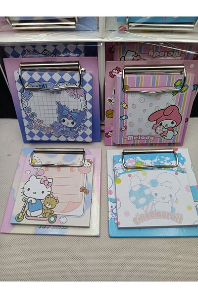 Meyra Accessories Cute Memo Pad 1 Piece Sanrio Kawai Cinnamorol My Melody Decorated