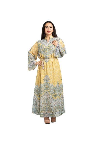 IKKXA Solid Arabesque Elegance Jalabiya CJ1075
