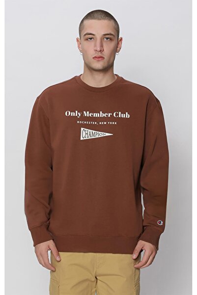 Champion Graphic Gallery Crewneck Sweatshirt Kahverengi Erkek Sweatshirt-2192...