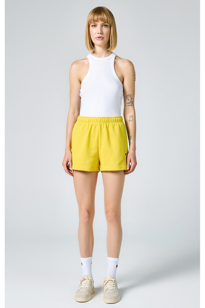 Champion Logo Shorts Sarı Kadın Şort -116053-YS128