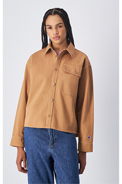 Champion Skate & Street Shirt Kahverengi Kadın Gömlek-117444-MS034