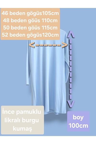 ENDAMIM Τοπ Tunik Plus Size - Πλεκτό ύφασμα Twirl, Lycra