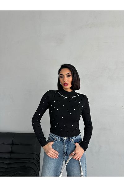 LOISY Pulover de damă din tricotaje perle