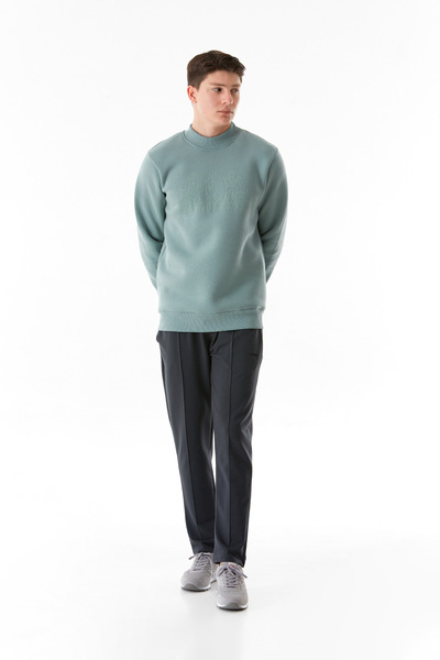 Fulla Moda Φούτερ με λαιμόκοψη με 3 κλωστές