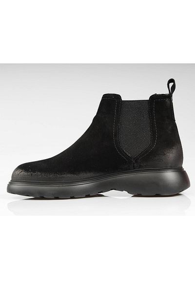 Pierre Cardin 411272 Черни велурени мъжки ботуши от естествена кожа