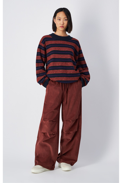 Champion Emotional Dance Parachute Pants Brown Women's Trousers-117432-Ms524