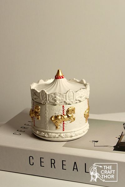 The Craft Thor Decorative Handmade Carousel Carousel Box with Lid