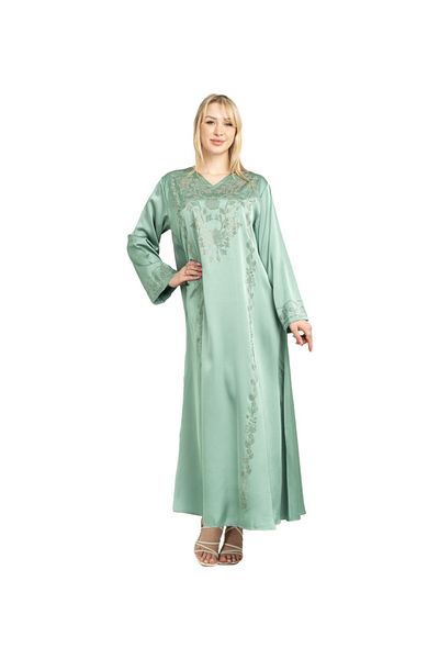 IKKXA Solid Embellished Modern Jalabiay CJ1082