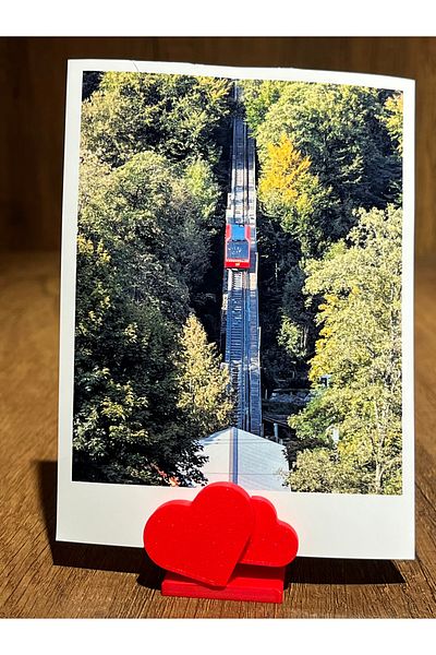 Alp in Alpes Photo Stand Heart Picture Holder Card Holder