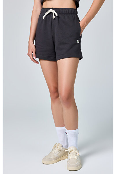 Champion Eco Future Bermuda Organik Pamuk Siyah Kadın Şort-E10009-ES503